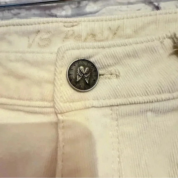 Victoria’s Secret VS Pencil Off White Corduroy Pants - Picture 13 of 14